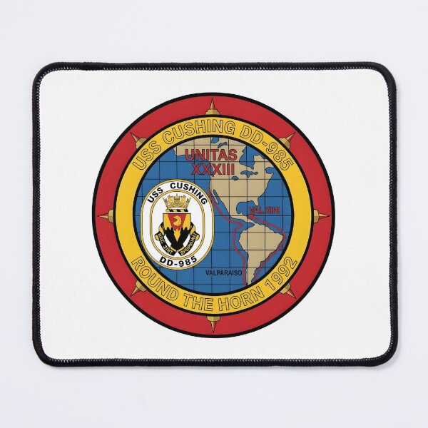Item preview, USS Cushing (DD-985) UNITAS XXXIII "Round the Horn" 1992 Deployment Insignia designed and sold by CharlieDesings.