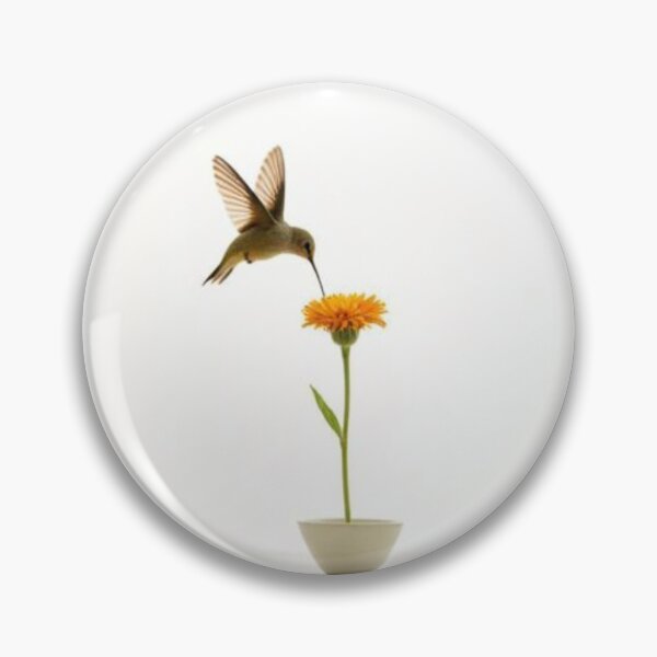 Item preview, A hummingbird on a potted flower  designed and sold by Kolibra.