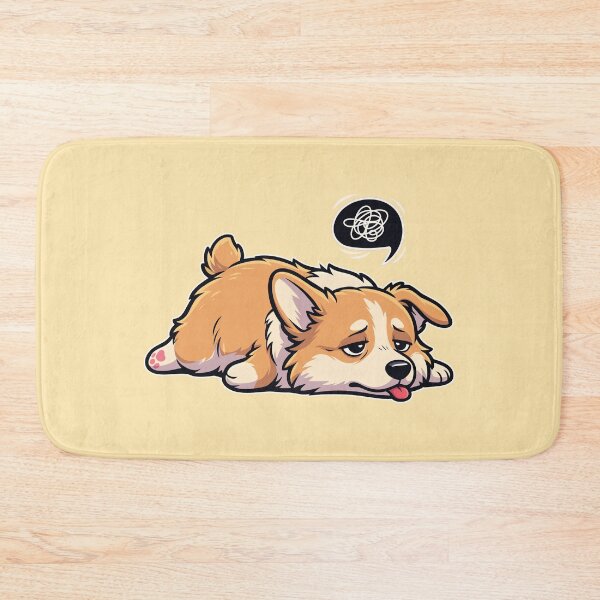 Item preview, Funny Confused Exhausted Welsh Corgi - Sleepy Dog Lover Gift Graphic designed and sold by Juka-Arts-CC.