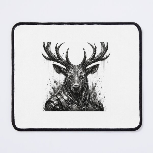 Item preview, Steel Stag – Industrial Metal Stag | Cyberpunk Mechanical Deer Art designed and sold by SteelCoat Studio.