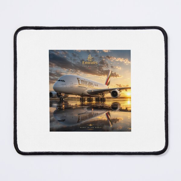 Item preview, Premium Emirates Airbus A350-1000 Luxury Aviation Art Deco Print designed and sold by mujeeb5617.