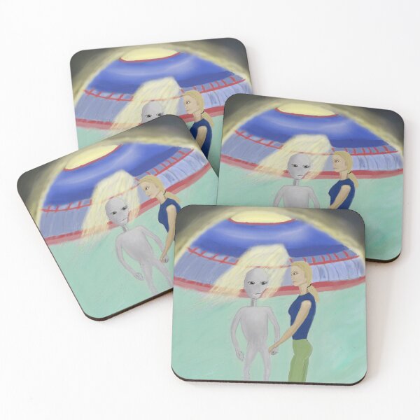 Item preview, UFO Alien Artwork designed and sold by Caterino Books and Art.
