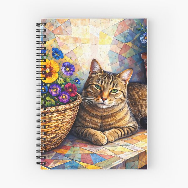 Item preview, Cat Among Vibrant Flowers designed and sold by cuprum.
