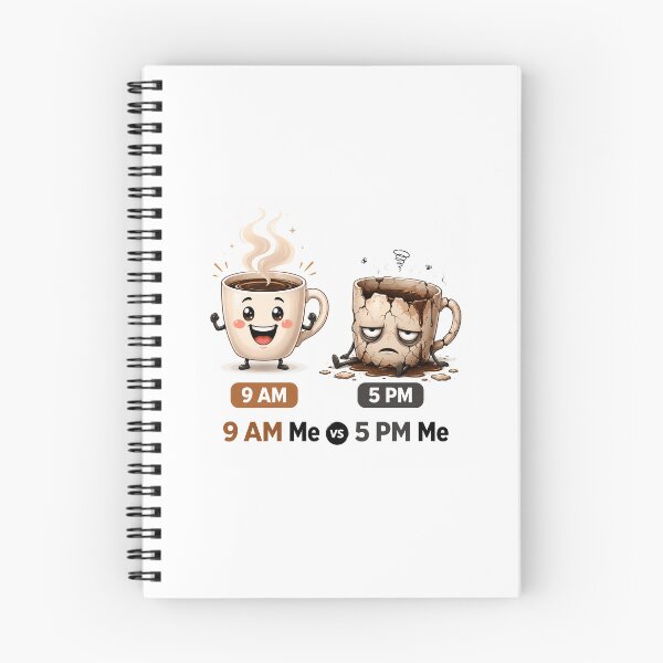 Item preview, 9 AM Me vs 5 PM Me Funny Single Sticker - Sarcastic Corporate Office Burnout Decal designed and sold by SlapHappyArt.