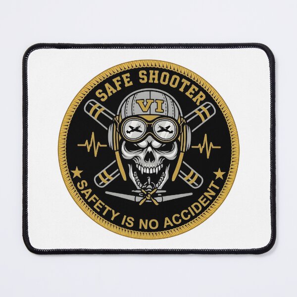 Item preview, "Safe Shooter" Aviation Flight Safety Commemorative Insignia designed and sold by CharlieDesings.