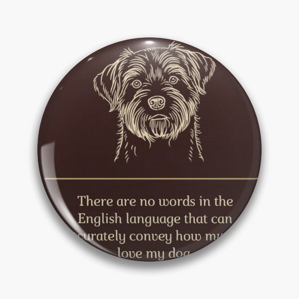 Item preview, "Terrier Mix Line Art Love Quote" designed and sold by WaggingTailsCo.