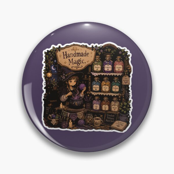 Item preview, Handmade Magic Crochet Witch Cottagecore designed and sold by SimplePoDesign.