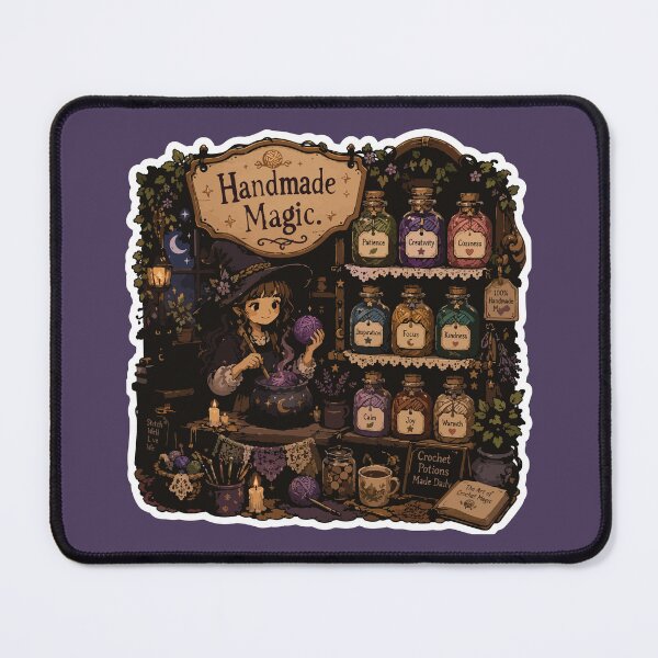 Item preview, Handmade Magic Crochet Witch Cottagecore designed and sold by SimplePoDesign.