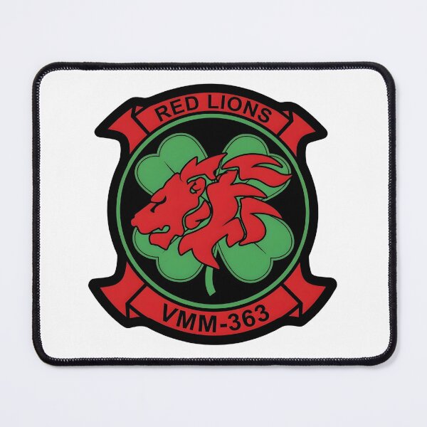 Item preview, VMM-363 "Red Lions" Marine Medium Tiltrotor Squadron Insignia designed and sold by CharlieDesings.