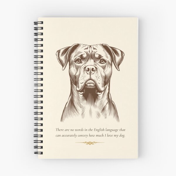 Item preview, "Vintage Etched Boxador Portrait Quote Print" designed and sold by WaggingTailsCo.