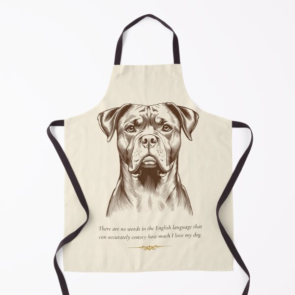 Item preview, "Vintage Etched Boxador Portrait Quote Print" designed and sold by WaggingTailsCo.
