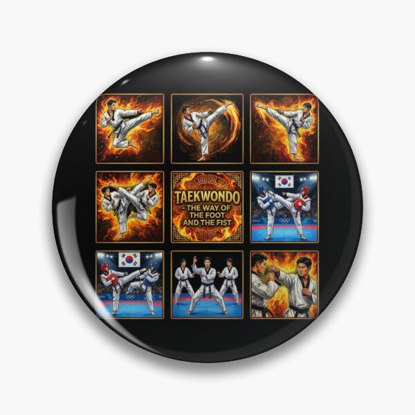 Item preview, Taekwondo Master Martial Arts Fire Pop Art Design designed and sold by redsharkuk.