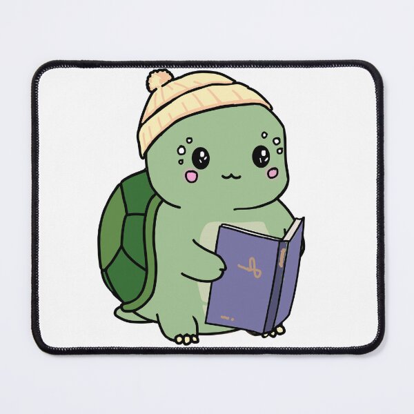 Item preview, Turtle Tobi reading a book. designed and sold by DAWNRA.