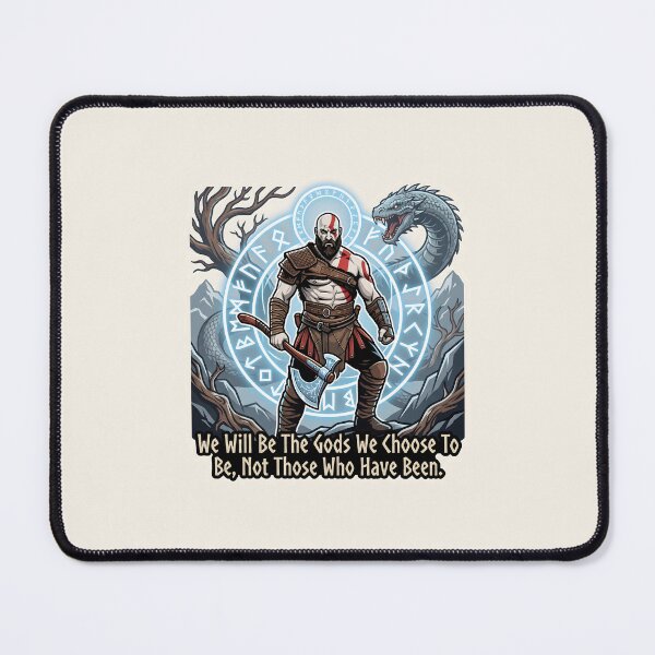 Item preview, Kratos - We Will Be The Gods We Choose To Be - Jormungandr World Serpent designed and sold by Enea Kelo.