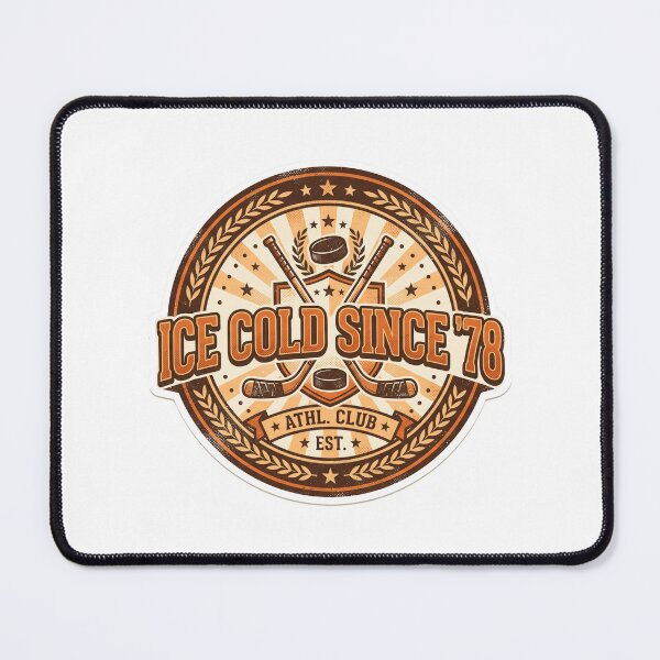 Item preview, Ice Cold Since 1978 Funny Retro Hockey Birthday Design for Players designed and sold by coldbrewinkco.