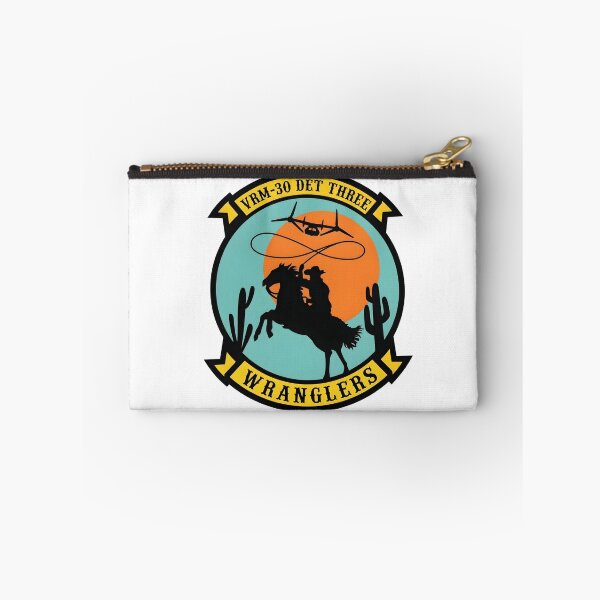 Item preview, VRM-30 Det Three "Wranglers" Fleet Logistics Multi-Mission Squadron Insignia designed and sold by CharlieDesings.