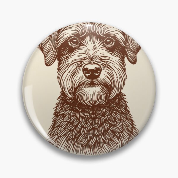 Item preview, "Vintage Etched Schnoodle Portrait Quote Print" designed and sold by WaggingTailsCo.