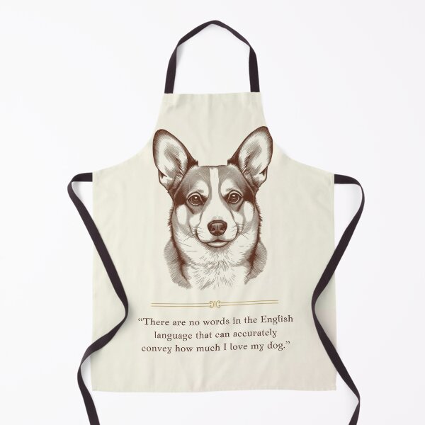 Item preview, "Vintage Etched Corgi Mix Portrait Quote" designed and sold by WaggingTailsCo.