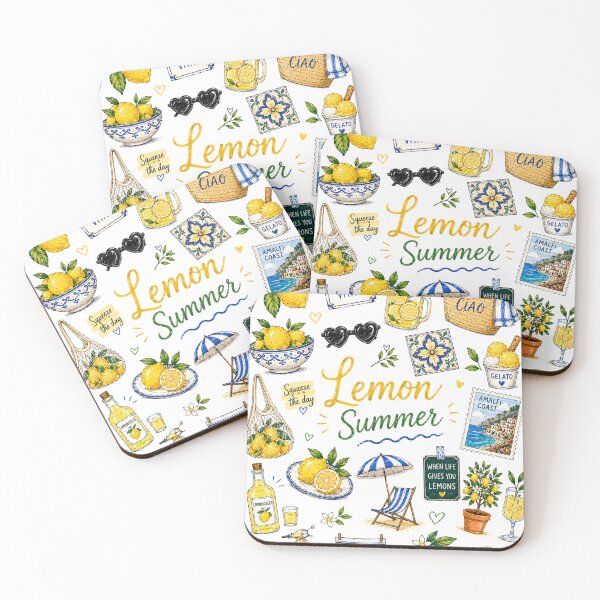 Item preview, Lemon Summer | Lemon Doodles | Italian Coastal Aesthetic  designed and sold by GozdeSoftChaos.