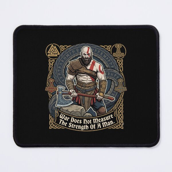 Item preview, Kratos - War Does Not Measure The Strength Of A Man designed and sold by Enea Kelo.