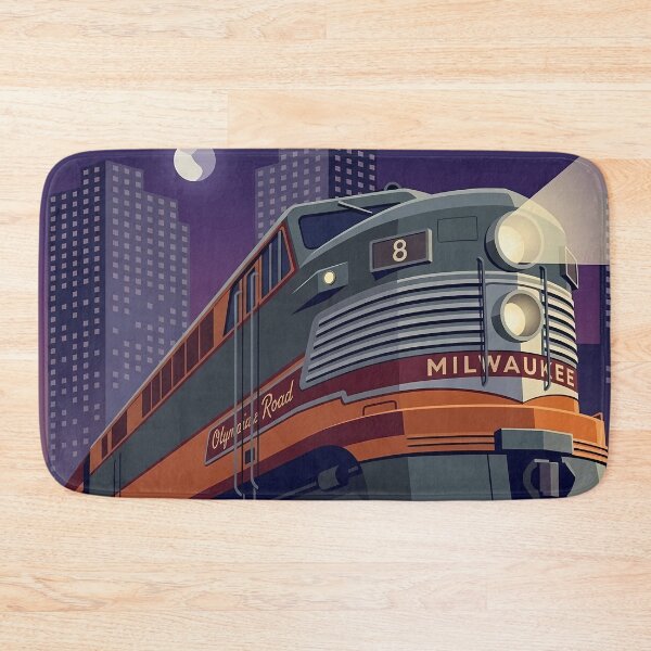 Item preview, Olympian Hiawatha Train Vintage Art Deco Poster designed and sold by Vintage Poster Gallery.