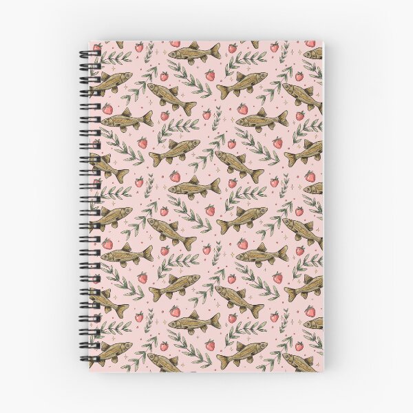 Item preview, Fish and Strawberries Pattern (Pink) designed and sold by chipkazoo.