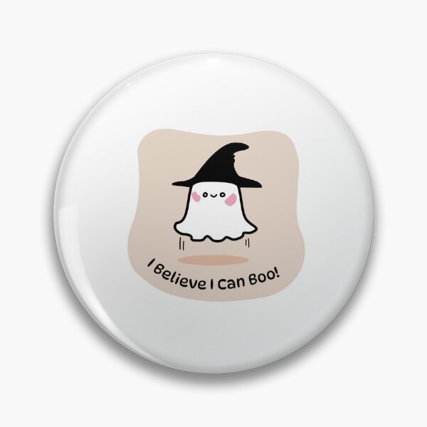 Item preview, I Believe I Can Boo Flying Ghost – Cute Kawaii Halloween designed and sold by JOCSTOCK.