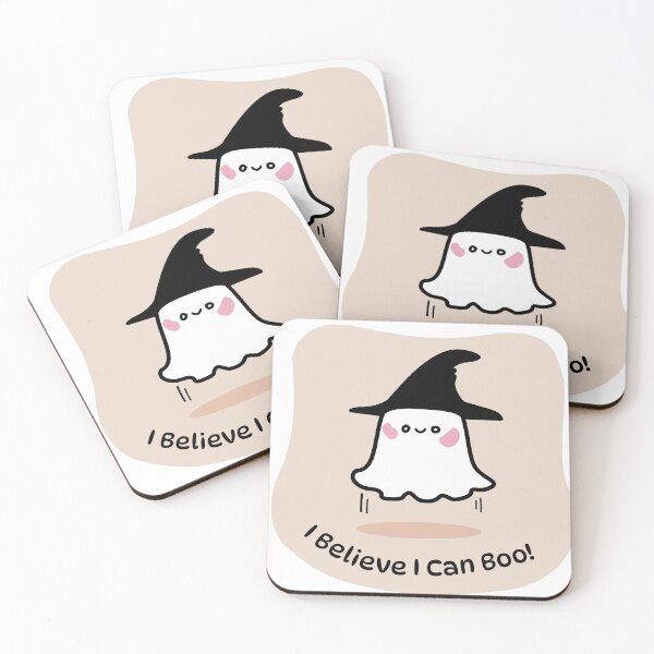 Item preview, I Believe I Can Boo Flying Ghost – Cute Kawaii Halloween designed and sold by JOCSTOCK.