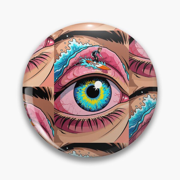 Item preview, Surfing on the Top of the Inside of an Eyelid. designed and sold by ArtFunLifeShop.