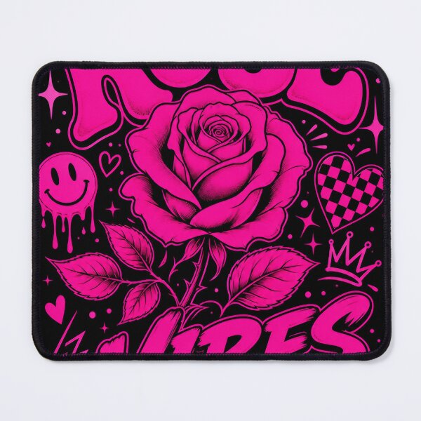 Item preview, Rose Vibes, Funky Pink Graphic Design designed and sold by Jandedan.