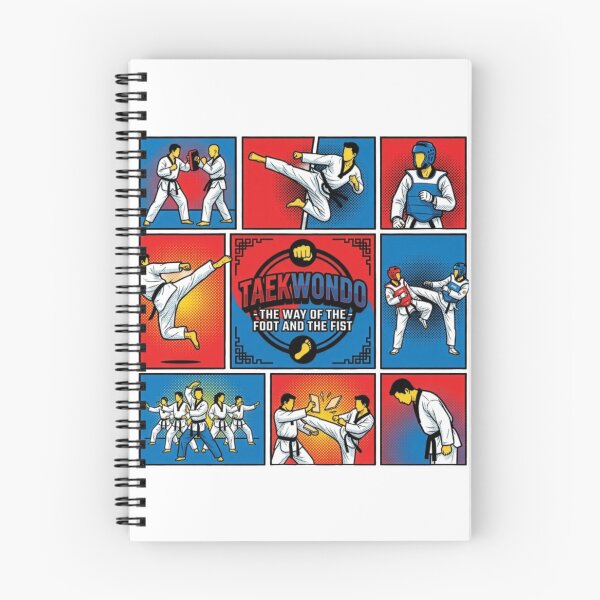 Item preview, Taekwondo Pop Art Grid – The Way of the Foot and Fist Martial Arts Design designed and sold by redsharkuk.