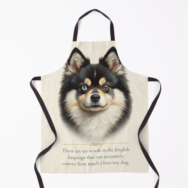 Item preview, "Pomsky Portrait Blue Eyes Love Quote" designed and sold by WaggingTailsCo.