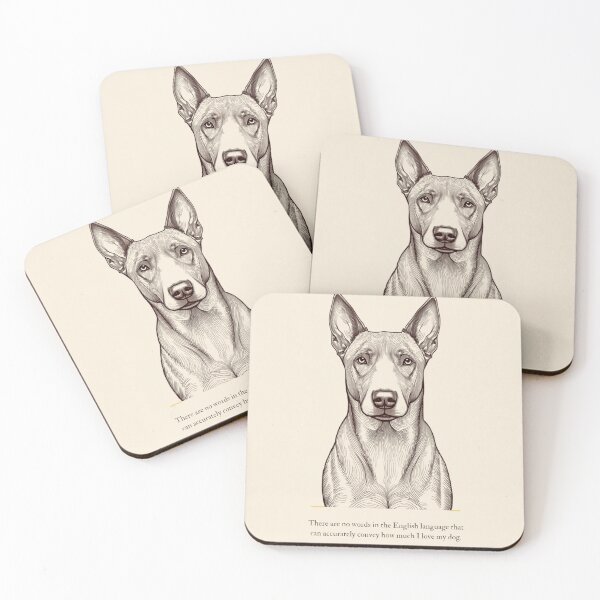 Item preview, "Vintage Etched Pitbull Mix Portrait Quote" designed and sold by WaggingTailsCo.