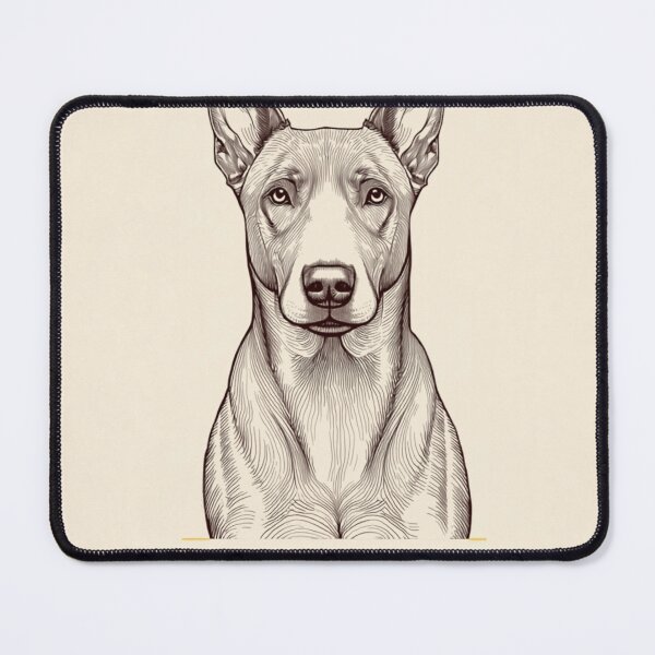 Item preview, "Vintage Etched Pitbull Mix Portrait Quote" designed and sold by WaggingTailsCo.