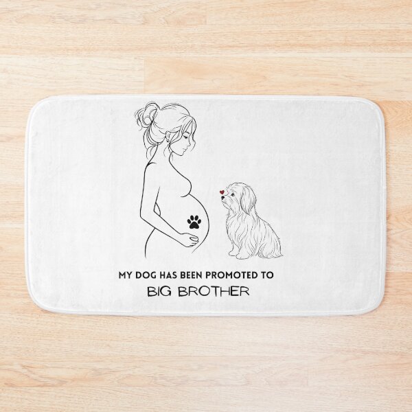 Item preview, T-shirt I am pregnant. My Dog Maltese Has Been Promoted To Big Brother  designed and sold by Nova.Line Creative Studio.