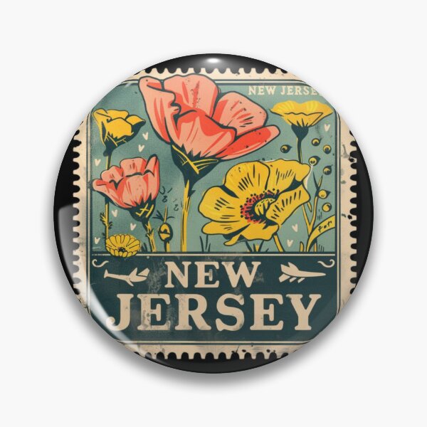 Item preview, New Jersey Vintage Postage Stamp - Wildflowers designed and sold by tiigerdad.