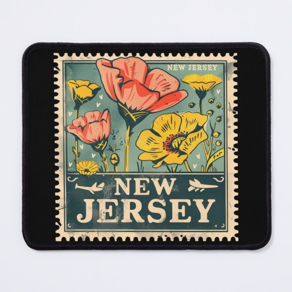 Item preview, New Jersey Vintage Postage Stamp - Wildflowers designed and sold by tiigerdad.