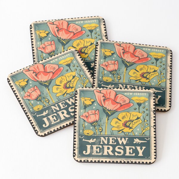 Item preview, New Jersey Vintage Postage Stamp - Wildflowers designed and sold by tiigerdad.