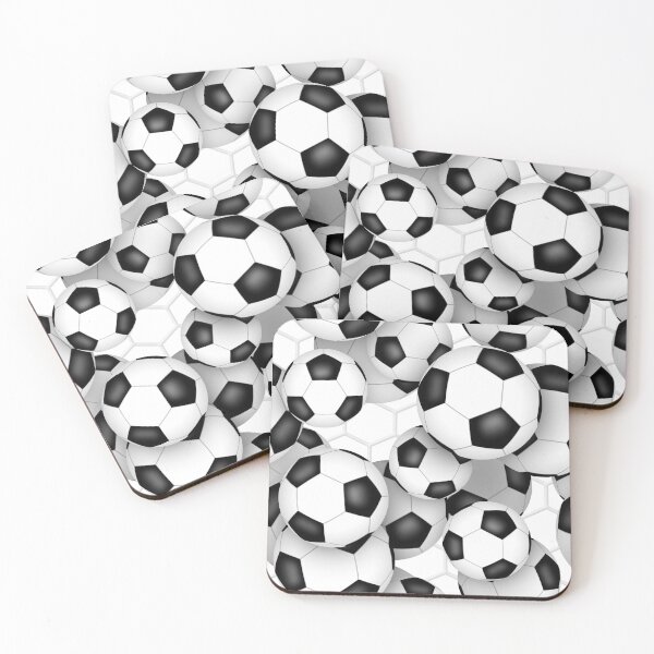Item preview, Soccer balls with goal netting accent pattern designed and sold by katzdzynes.