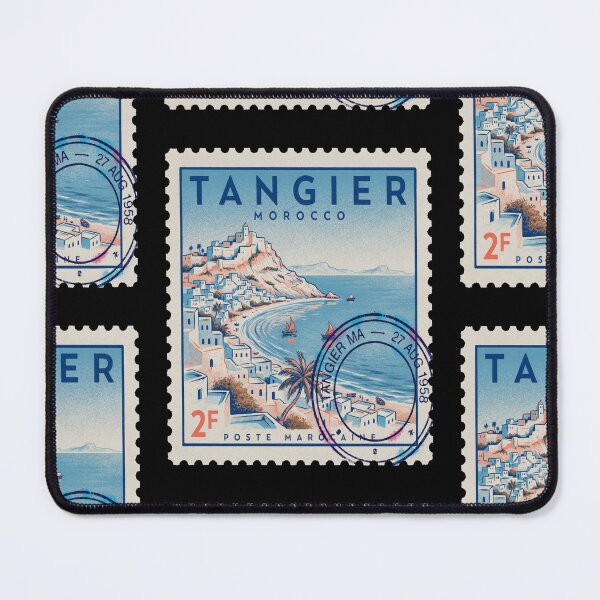 Item preview, Tangier Morocco Mediterranean Postage Stamp Travel Sticker designed and sold by stickercuffs.