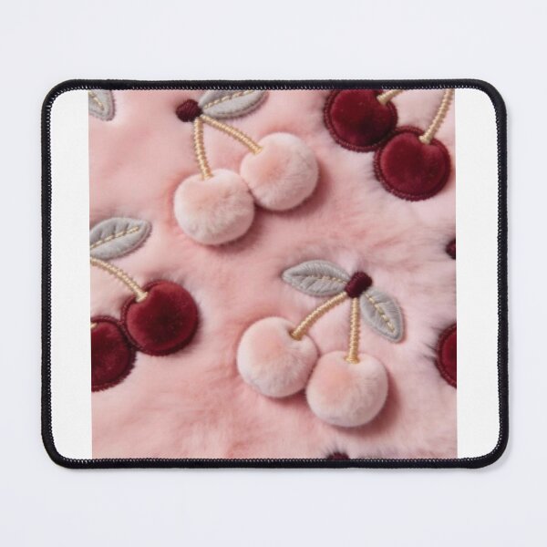 Item preview, Cute Fluffy Pink Furry Cherry Pattern designed and sold by Hey! your search is end here.