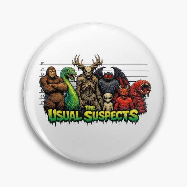Item preview, The Usual Suspects Cryptid Lineup designed and sold by redsharkuk.
