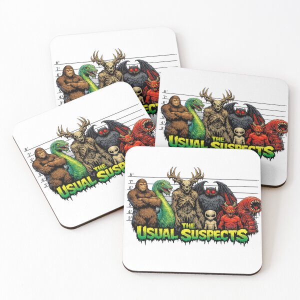 Item preview, The Usual Suspects Cryptid Lineup designed and sold by redsharkuk.