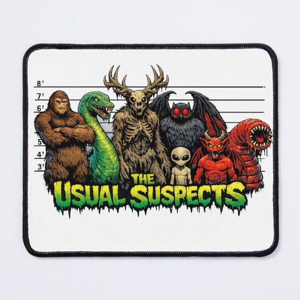Item preview, The Usual Suspects Cryptid Lineup designed and sold by redsharkuk.