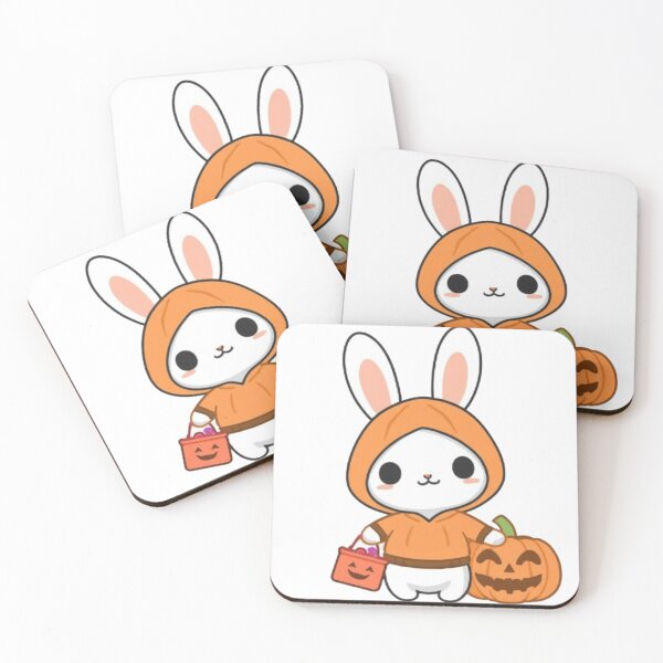 Item preview, Kawaii Pumpkin Bunny Sticker | Cute Halloween Rabbit PNG Design designed and sold by Stylestickers55.