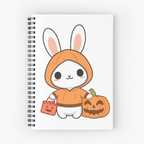 Item preview, Kawaii Pumpkin Bunny Sticker | Cute Halloween Rabbit PNG Design designed and sold by Stylestickers55.