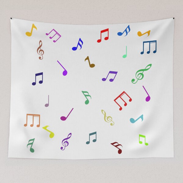 Item preview, Colorful Music Notes Pattern | Rainbow Musical Notes | Music Lover Design designed and sold by VariusDesigns.