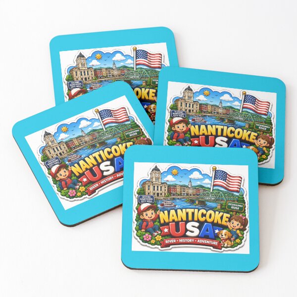 Item preview, Nanticoke USA Cute 3D Adventure Label  Label Text NANTICOKE USA ?? designed and sold by PaintMeWorld.