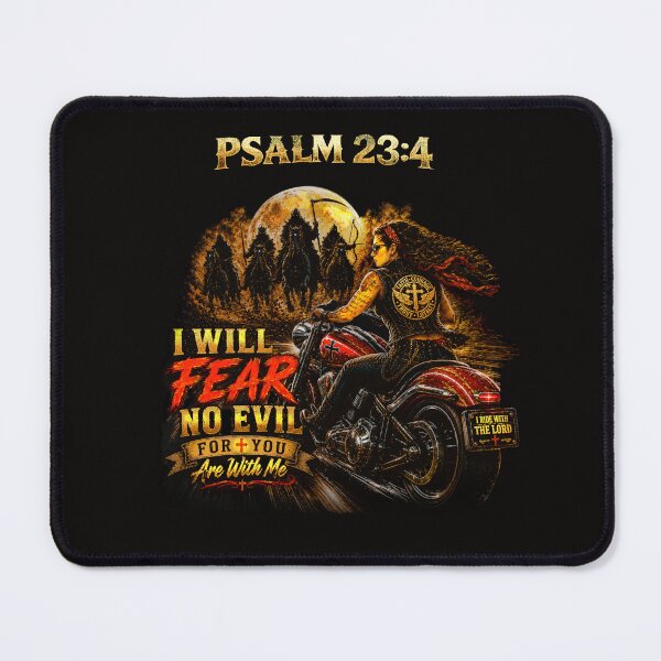 Item preview, Fear No Evil – Psalm 23:4 | Christian Biker Edition designed and sold by Sanctum Icons.
