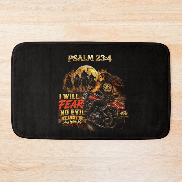 Item preview, Fear No Evil – Psalm 23:4 | Christian Biker Edition designed and sold by Sanctum Icons.